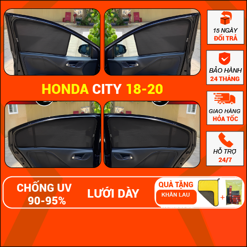 Rèm Che Nắng Nam Châm Xe Honda City 2018-2020, Rèm Che Nắng Loại 1 Chính Hãng, Chống Tia UV, Bảo Hành 24 tháng CB1 Giá 221,000 Đồng*Miễn phí vận chuyển