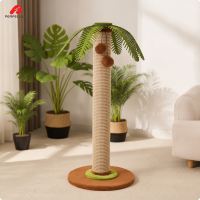 Perfeclan Sturdy Tall Cat Scratching Post Floor-Standing Cat Scratching Post with Toy Vertical Pet Supply Long-Lasting for Cats Living Room