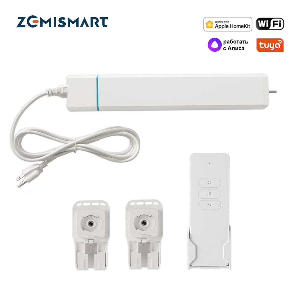 Zemismart Smart Sliding Curtain Motor,ZM79E-DT/BCM500DS-TYZ/BCM500DS-TYW/BCM500DS-HK Motor,APP Timer,Voice Control for Electric Curtain Motor ราคา 1,285 บาท*ส่งฟรี