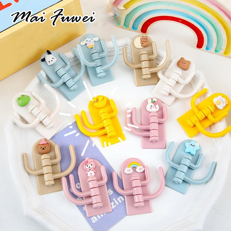 MAIFUWEI ไม้แขวนรูปสัตว์เคลื่อนไหวหลากสีโดยไม่มีลายเซ็นที่ถาวร ราคา 10 บาท*ส่งฟรี