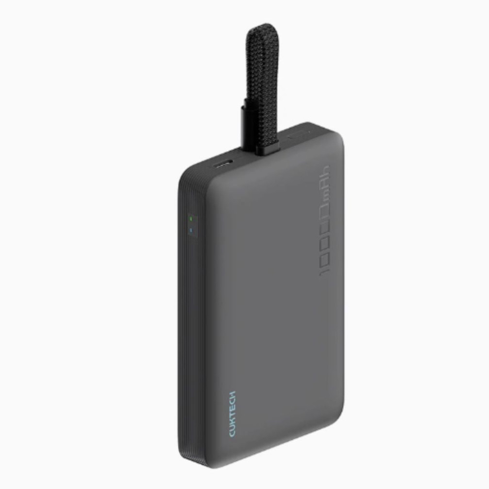 Sạc Dự Phòng Cuktech 10.000mAh (WPB100L) Không Dây Và Tích Hợp Cáp Type C - Bảo Hành 18 Tháng.