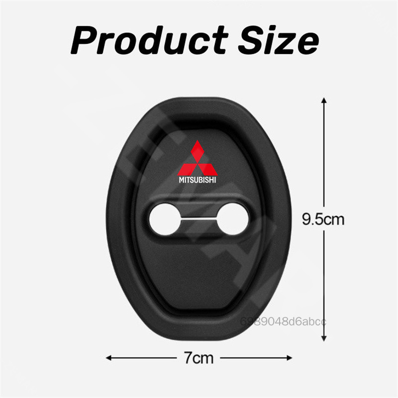 4 ชิ้นซิลิโคนรถฝาครอบล็อคประตู - Shock Protection สำหรับ Mitsubishi Xpander Cross Mirage G4 Lancer Outlander ราคา 141 บาท*ส่งฟรี