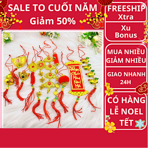 Combo 10 - 20 - 30 dây liễn size vừa ngẫu nhiên trang trí cây Tết ✓ Trang trí tết giá rẻ ✓ Dây trang trí tết đẹp ✓ Liễn treo tết ✓ Nguyễn Thùy Store