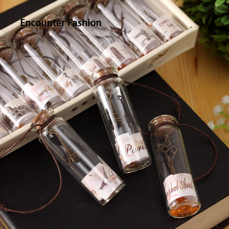 VOCKOO Mini transparent glass wishing bottle for DIY decoration ราคา 10 บาท*ส่งฟรี