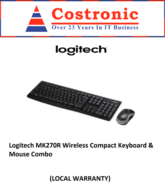 Logitech MK270R Wireless Compact Keyboard & Mouse Combo Singapore