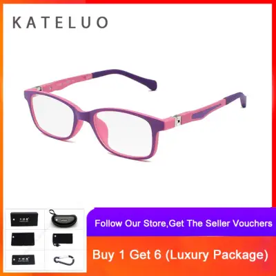 KATELUO Children Anti Computer Blue Kids Eyeglasses Glasses Frame 1021