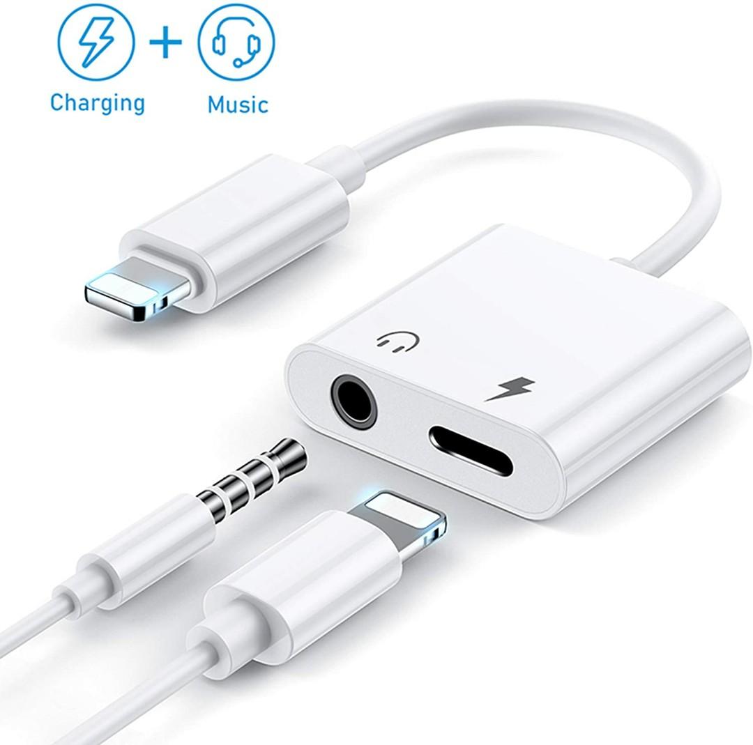 Apple MFi Certified Lightning to 3.5mm Headphone Jack Adapter Earphone Adapter Aux Audio Jack Converter Compatible with iPhone 12/13/11/Xs Max/XS/X/XR/8/8 Plus/7/7 Plus Headphone Adapter for iPhone