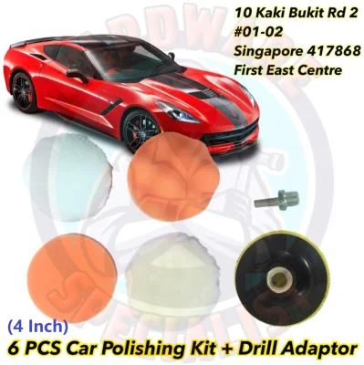 6 Pieces Car Polishing Pad / Buffing Kit (4 Inch / 5 Inch)