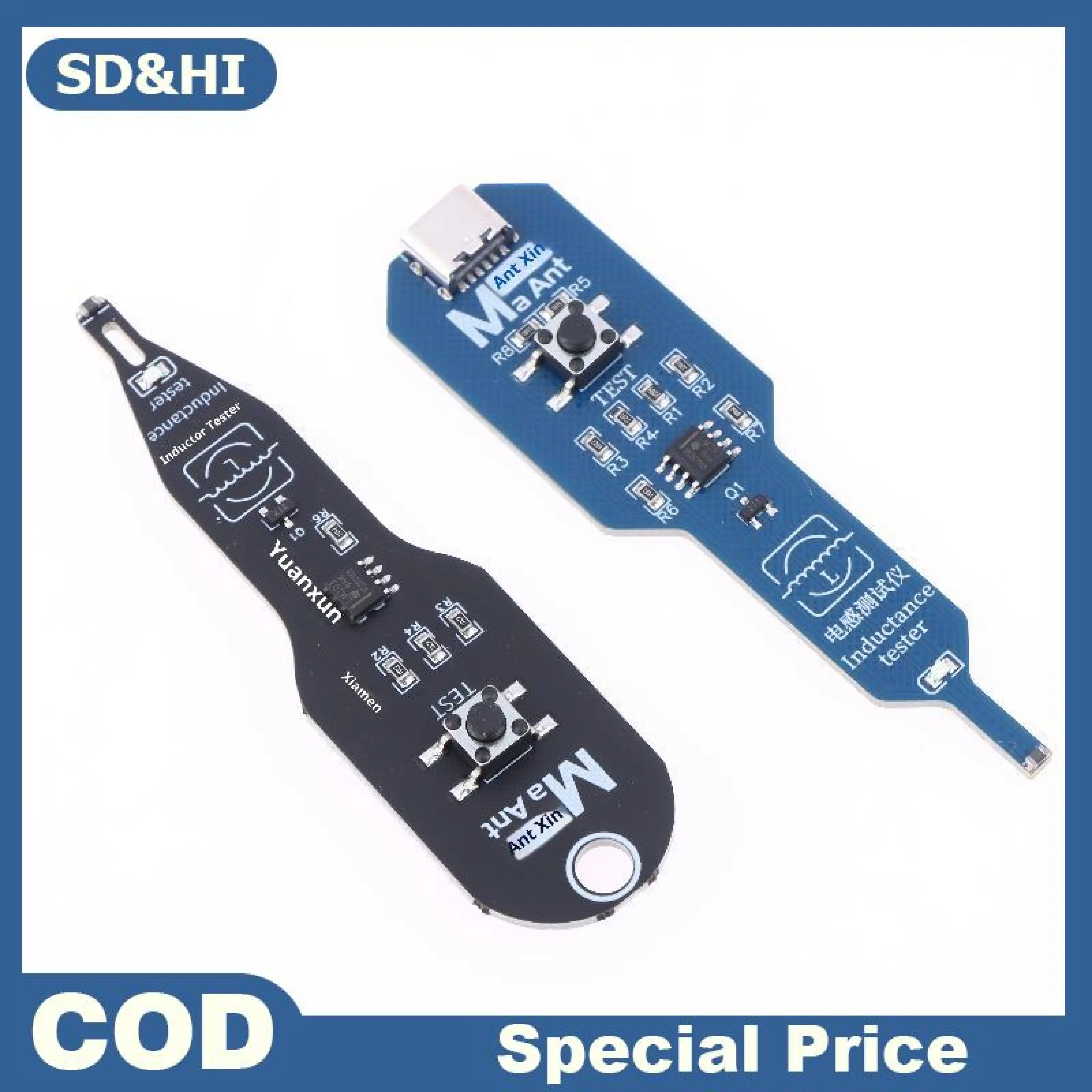 Sd&Hi 1Pc Electrical Induction Detector Repair Tool Motherboard Inductance Tester Solenoid Tester Fast Fault Detection for Pc