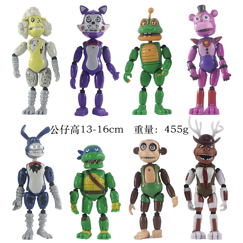 5pcs Hot Sell Five Night At Freddy Anime Fnaf Bear Free Assembly Action  Figure Pvc Model Freddy Toys For Children - Action Figures - AliExpress