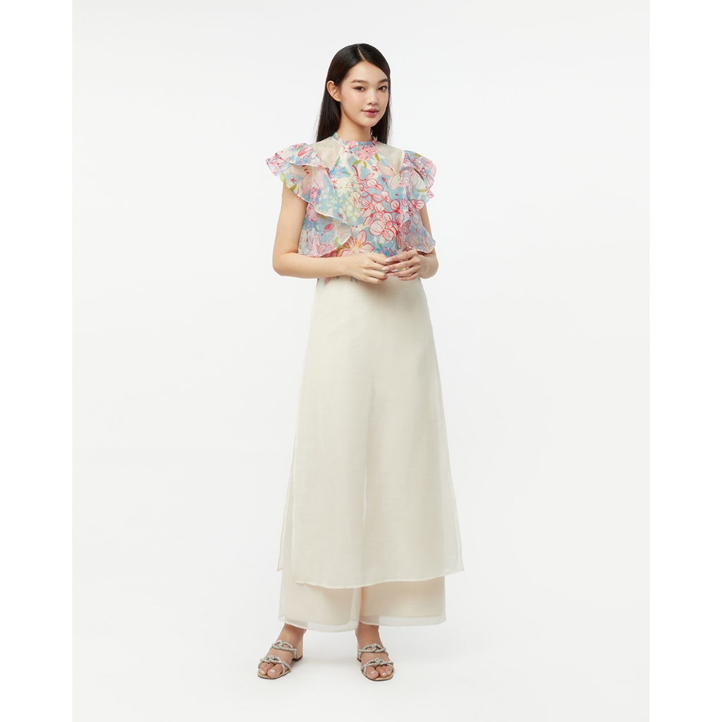 Thebluetshirt - quần áo dài - nắng organza