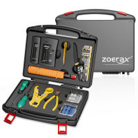 ZoeRax RJ45 Crimping Tool Kit Pass Through Crimper with Cable Tester Wire Stripper & Punch Down Tool