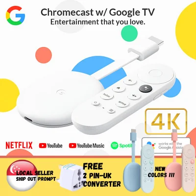 [READY STOCK]Google Chromecast with Google TV Built in/Google Chromecast 2020 / Google Chromecast 4K(3 colors)