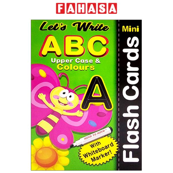 Fahasa - Let's Write Mini Flash Crads - ABC Upper Case & Colours