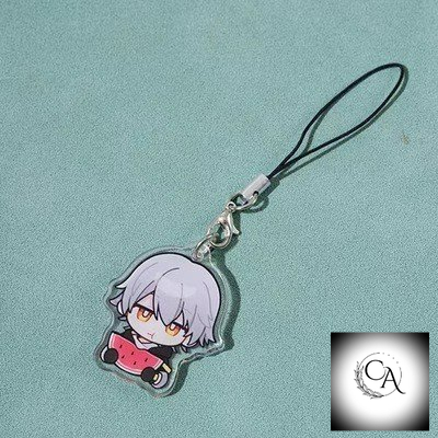 Móc dây treo điện thoại Honkai Star Rail ver CẢM XÚC in hình game anime chibi khóa mica acrylic quà 