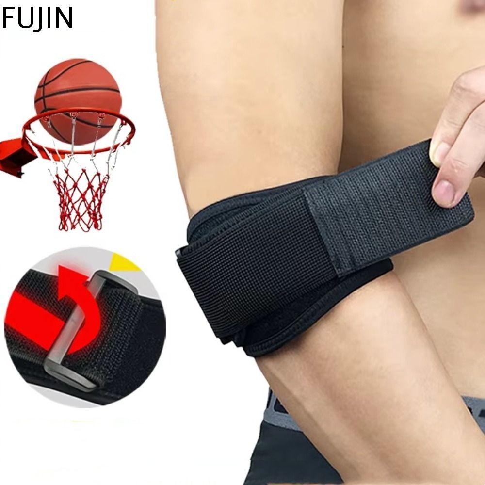FUJIN Thấm hút mồ hôi Nẹp Khuỷu Tay Nén Bảo vệ tập thể dục Miếng đệm bảo vệ khuỷu tay Cầu Lông tập thể dục Thoáng khí Hỗ trợ khuỷu tay quần vợt Người chơi tennis