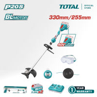 TOTAL Tools Cordless String Trimmer and Brush Cutter + Battery + Charger (40V / 300mm / Brushless) TSTLI200285