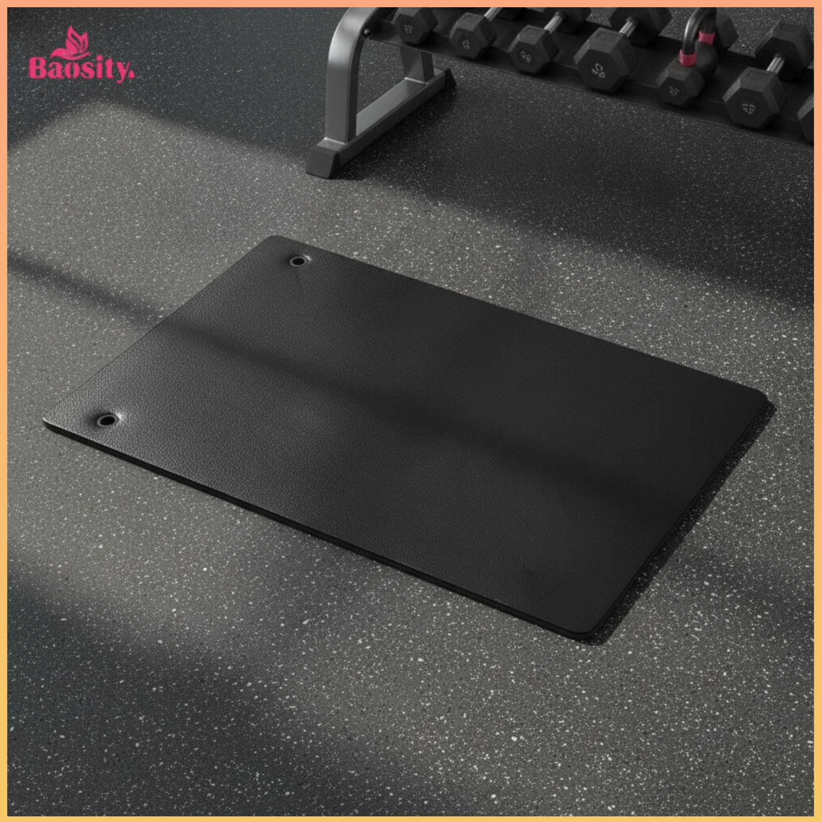 Baosity Anti-Slip Fitness Mat with Eyelets Commercial Grade Hanging Exercise Mat Washable Reinforced for Yogis ราคา 8,445 บาท*ส่งฟรี