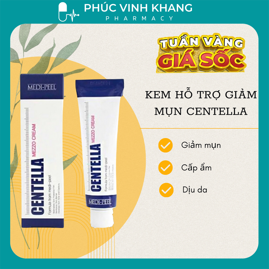 Kem ngừa mụn Medi-peel Centella Mezzo Cream 30ml giảm thâm, mờ nám, giữ ẩm, sáng da
