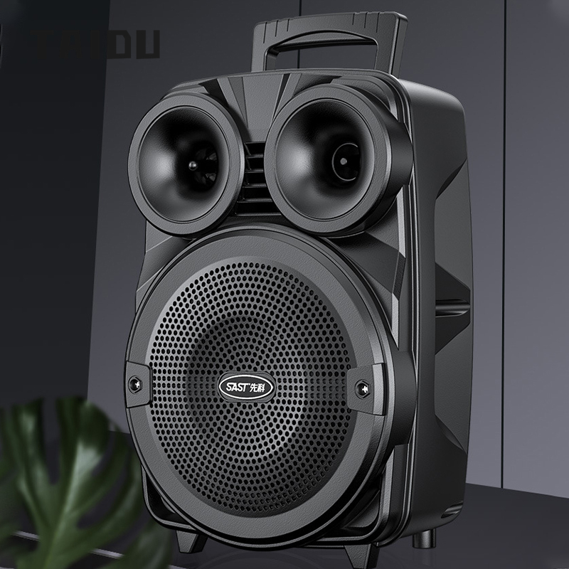 TAIDU Square dance audio professional outdoor karaoke speaker with microphone home pull rod bluetooth hand pull ราคา 1,068 บาท*ส่งฟรี