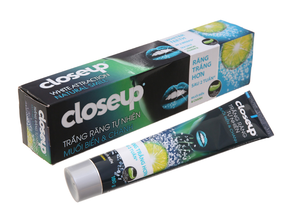 Kem đánh răng Close Up vị Muối Biển & Chanh tuýp 180g