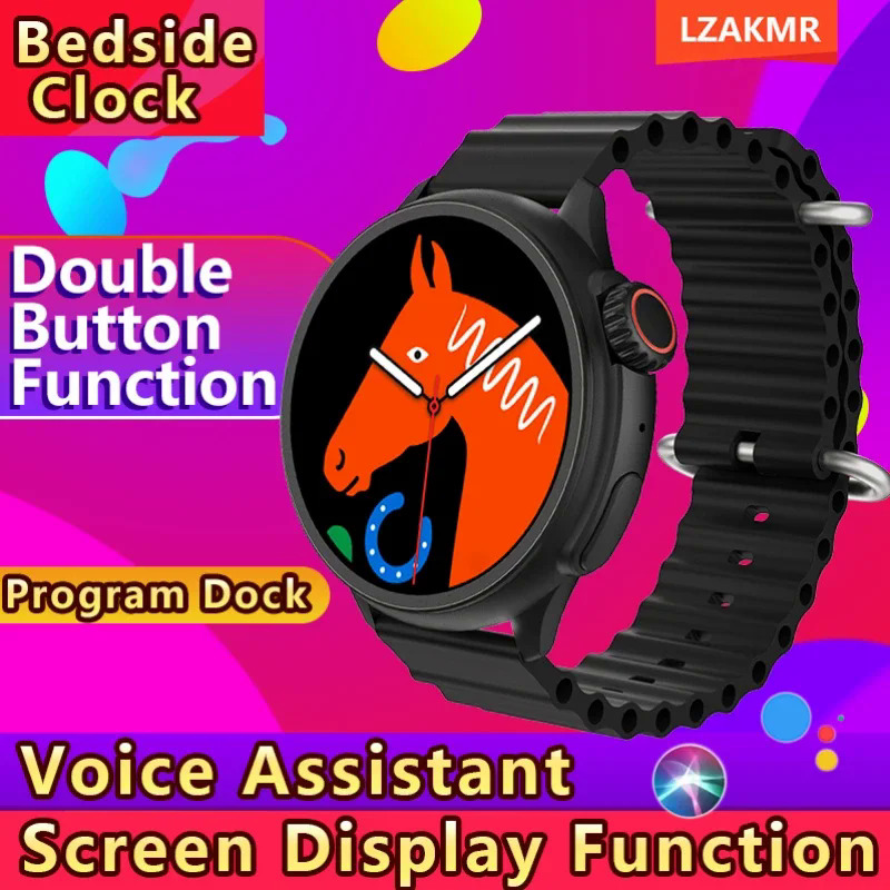 New Amax 3 Smartwatch Thời gian chờ 15 ngày màn hình chức năng hiển thị giọng nói trợ lý đẩy tin nhắn miễn phí vận chuyển thông minh đồng hồ cho nam giới