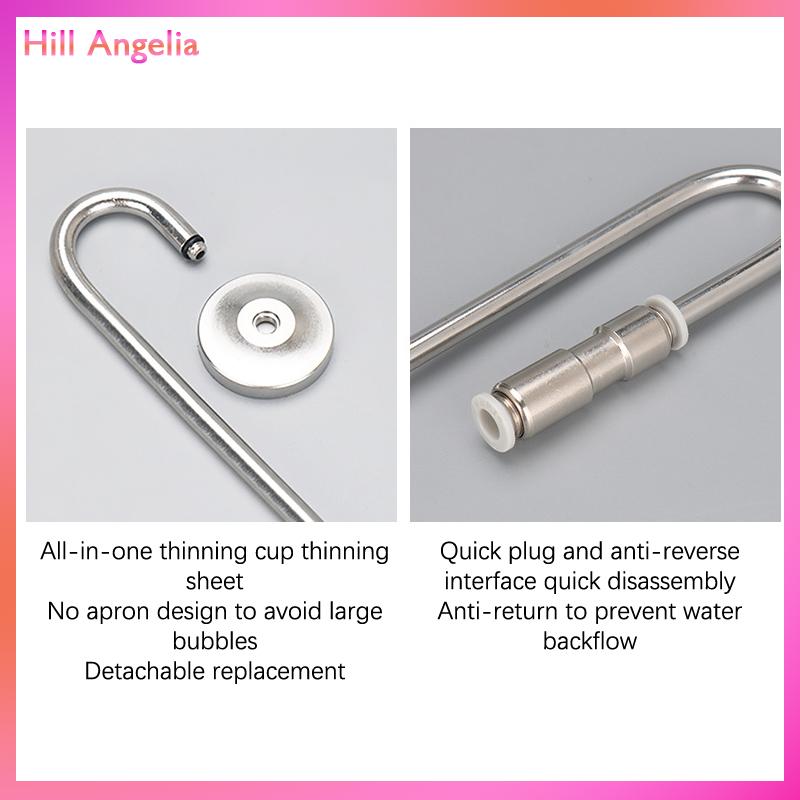 [Hill Angelia] Zrdr Aquarium CO2 Máy phun sương CO2 khuếch tán gương 304 thép không gỉ áp lực giảm solenoid van Refiner cho thực vật thủy sinh tăng trưởng Fish Tank CO2 Refiner