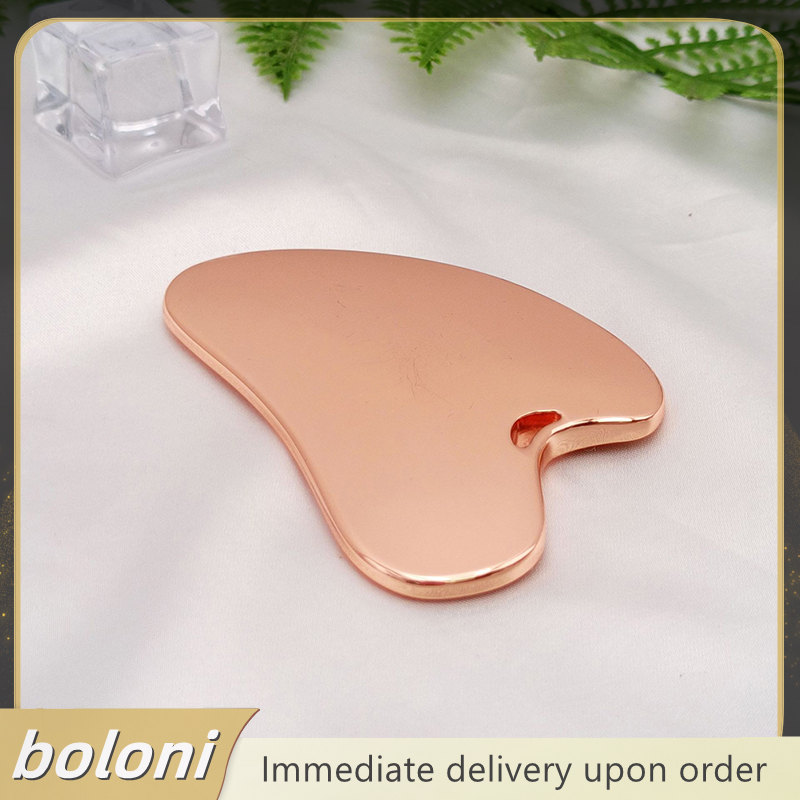 😍 boloni Dụng cụ mát xa cạo gió gua SHA Dụng cụ mát xa mặt bằng kim loại tấm mát xa mặt gua SHA cho Spa