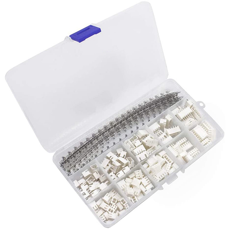 920Pcs 2.54mm JST-XH Connector Kit with 2.54mm Female Pin Header and 2/3/4/5/6 Pin Housing Connector