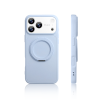 Sanptoch For Magsafe 360° Stand Ring Phone Case For iPhone 17 16 15 14 13 Pro Max Alloy Rotatable Holder Cover For iPhone 17 Pro Max Luxury Matte Casing with Full Lens Protection