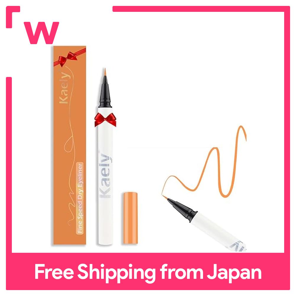FOMIX Multicolor Eyeliner Liquid Waterproof Color Eyeliner Long-lasting, ultra-fine nib for smudge resistance Glitter Liquid Eyeliner Waterproof (12 Orange)