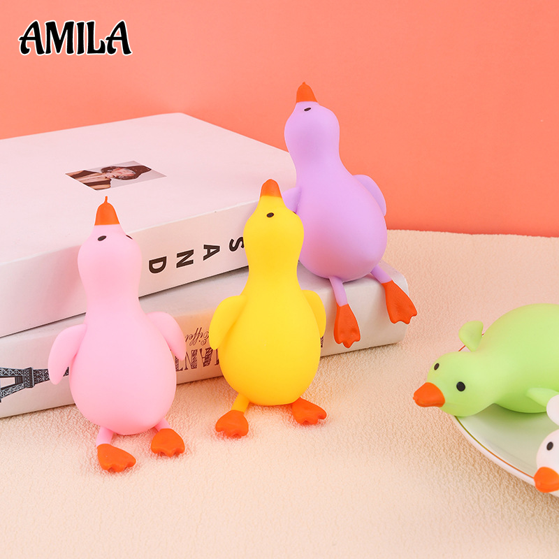 AMILA Stress Relief Squishy Duck Toy for Adults and Kids, Slow Rebound Squeezable Fun for Office and Relaxation ราคา 31 บาท*ส่งฟรี