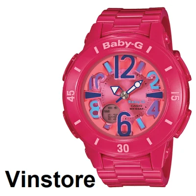 [Vinstore] Baby-G Pink Resin Digital Analog Sports Women Watch BGA171-4B1 BGA-171-4B1DR BGA-171-4B1