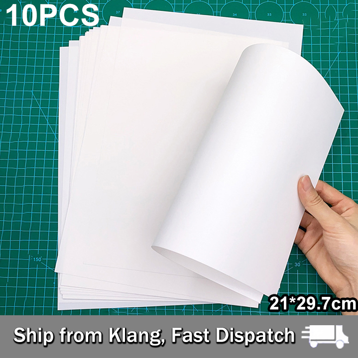 10Pcs Printable Heat Shrink Plastic Sheets/DIY Paper/Easy Molding/Transparent/Semi-Transparent Pre-Sanded Film​