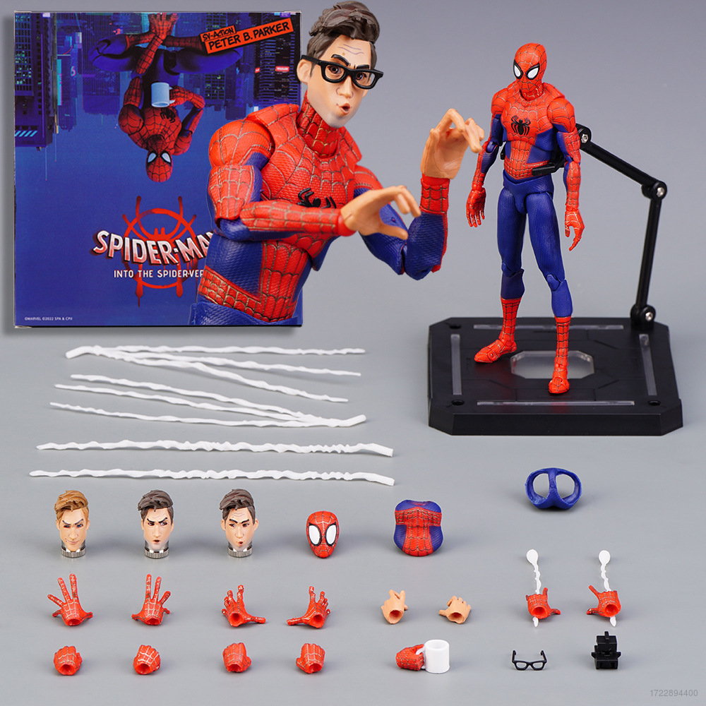 clu SV-Action SPIDER-MAN INTO THE SPIDER-VERSE SPIDER-MAN / PERTER B PARKER Model Action Figure Toys