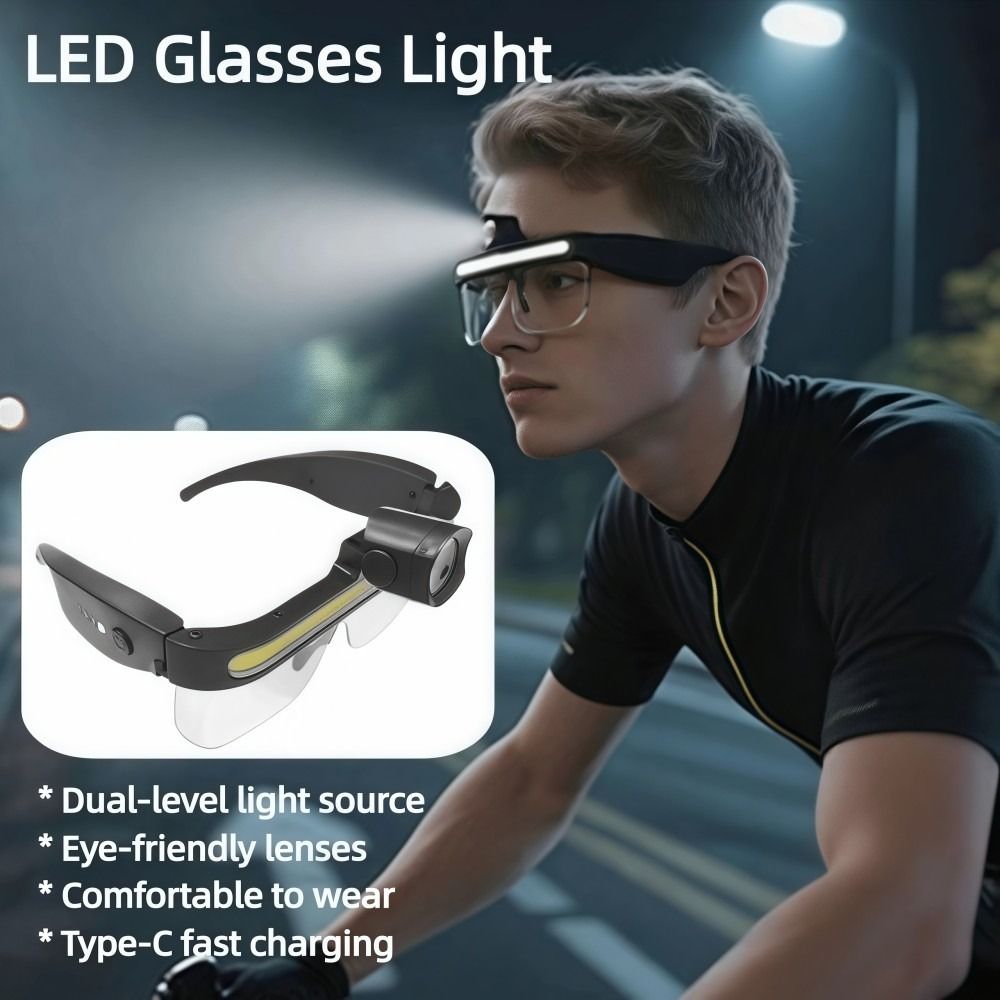 TI9P Đa chức năng Đèn LED kính Xem đầy đủ Sạc USB Đèn câu cá cưỡi ngựa  Lũ lớn Đèn pha LED Ngoài trời