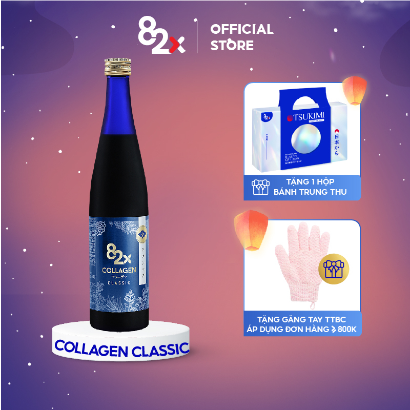 82X Collagen Clic chứa 120.000mg Collagen peptide - Nước uống đẹp da , thon dáng đến từ Nhật Bản ( 500ml/chai).