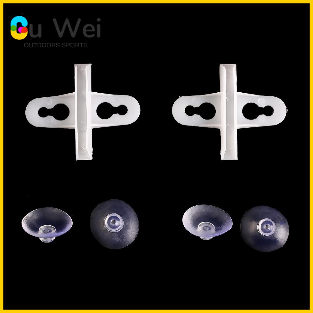 GU WEI SPORTS 4/10Pcs Thực tế Nhựa Phân công Dụng cụ tách bể cá Cốc hút Người giữ tấm dải phân cách