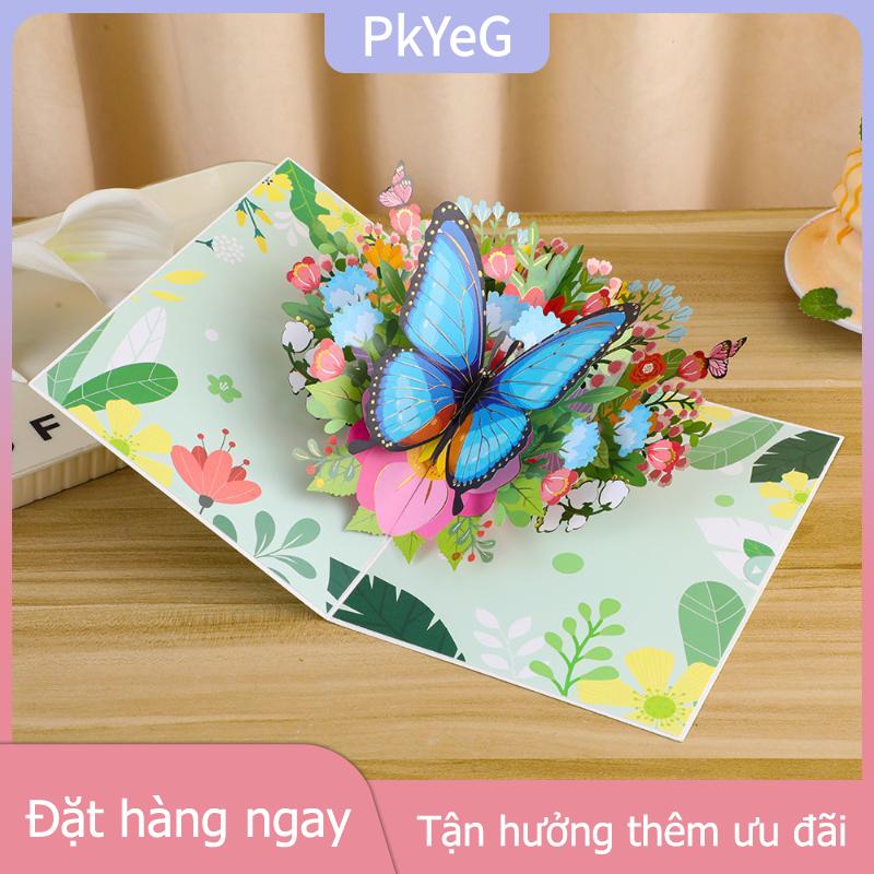 PkYeG TENXI 3D Up thiệp chúc mừng handmade bưu thiếp cho lễ kỷ niệm sinh nhật Valentines
