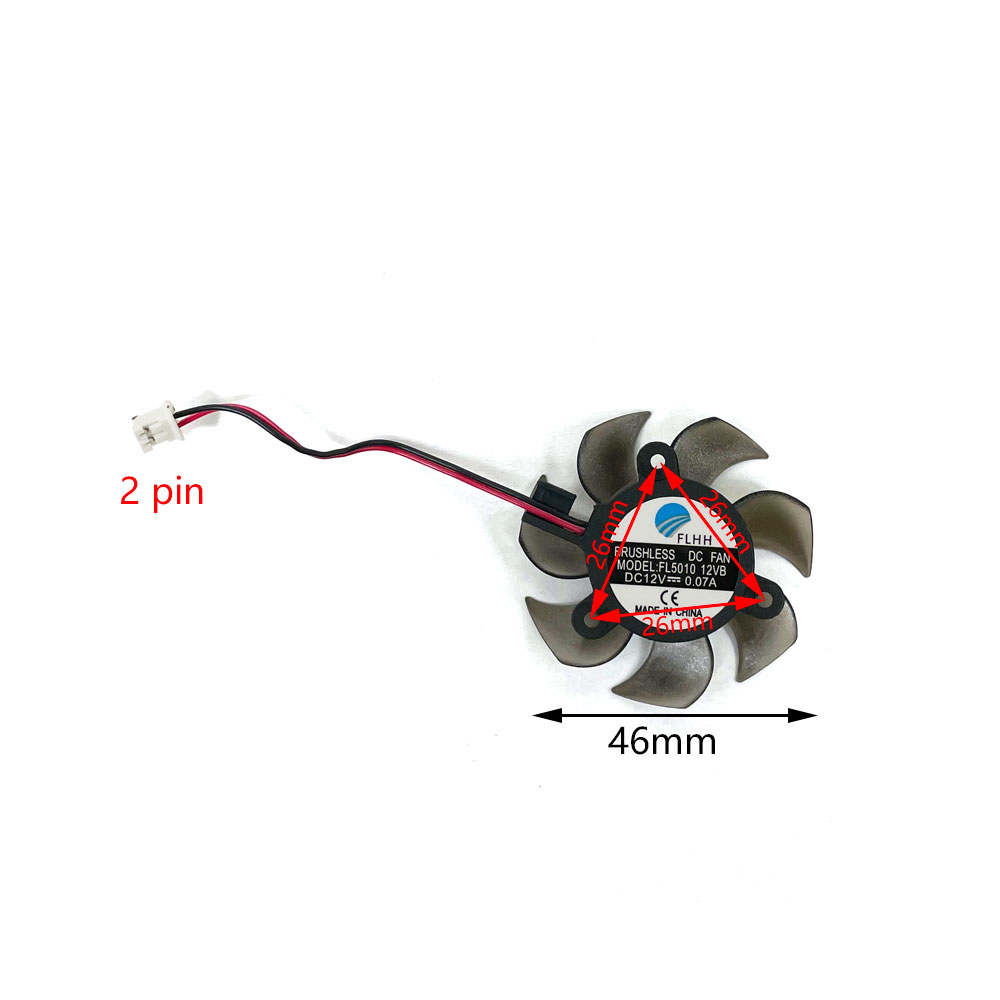 [Zessz] New 46mm DC 12V GT 730 GTX 1030 GPU Cooler cho Galaxy NVIDIA GT 730 2G V2 GDDR3 GT 1030 ánh 