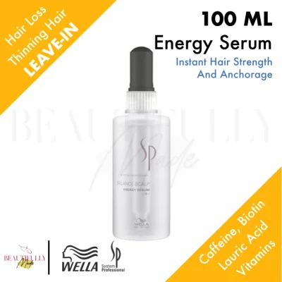Wella SP Balance Scalp Energy Serum 100ml - (Manufacturing Date 2020) Tonic to Reduce Hair Loss by up to 50% & Stimulate the Supply of Daily Nutrients for Stronger & Thicker Hair