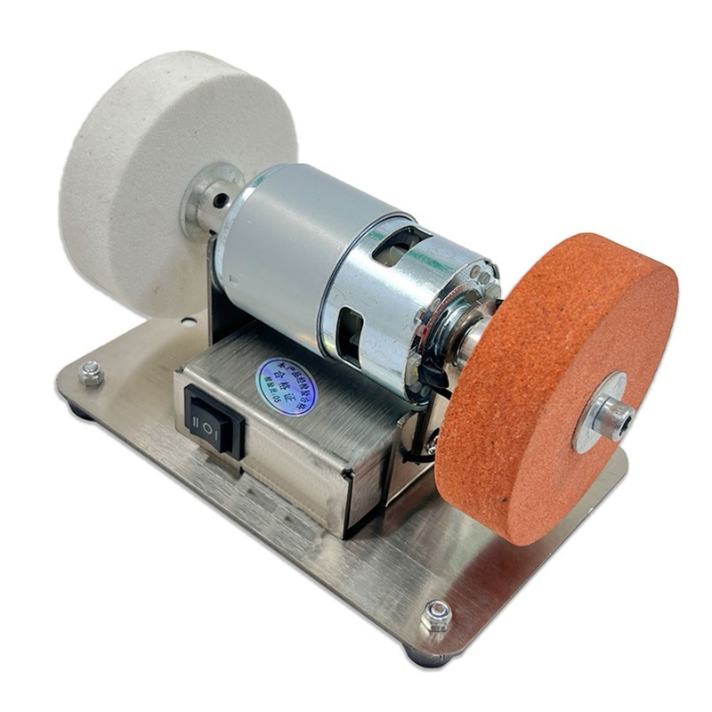 Máy mài dao kéo mini, Máy mài đá 2 đầu đa năng dùng điện 220v