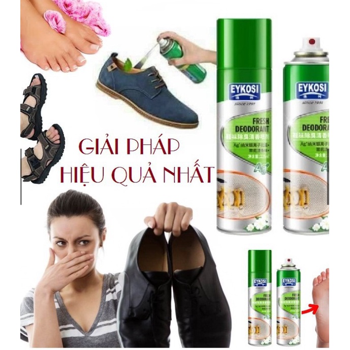 LZDCombo Chai Xịt Nano Chống thấm và Chai xịt khử mùi kháng khuẩn Eykosi