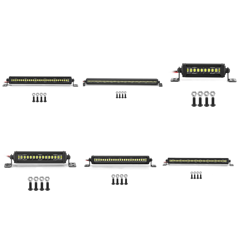 RC Car Roof Lamp 24 36 LED Light Bar for 1/10 RC Crawler SCX10 90046/47 SCX24 D90 TRX4 Body - 1