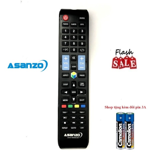 [Hàng chất lượng cao BH 1 năm] Điều khiển TV Asanzo Smart - Tivi vào mạng.