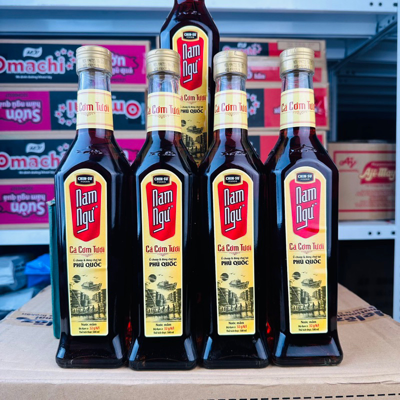 nước mắm nam ngư Cá Cơm Tươi Chai Thủy Tinh 500ml - Shop THÁI HÀ POL MART