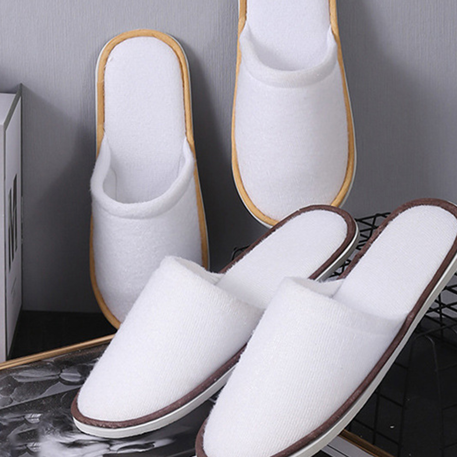 Grace Cotton Slippers Men/Women Autumn Winter Room Inner Velvet Thick Sole Non Slip Plus Size