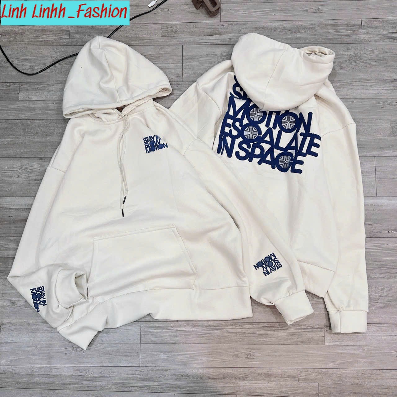 [HOT] Áo Khoác Hoodie Nam Nữ Có Nón Trùm Đầu Họa Tiết Chữ 2 Mặt Phong Cách Trẻ Trung Linh Linhh_Fashion