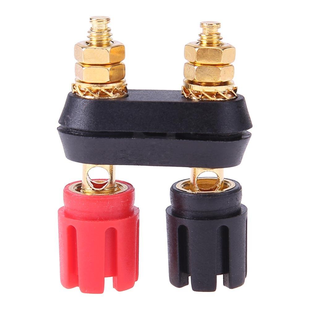 Banana Plug Couple Terminals Professional Amplifier Binding Post Speaker Plug Jack DIY Accessories ราคา 28 บาท*ส่งฟรี