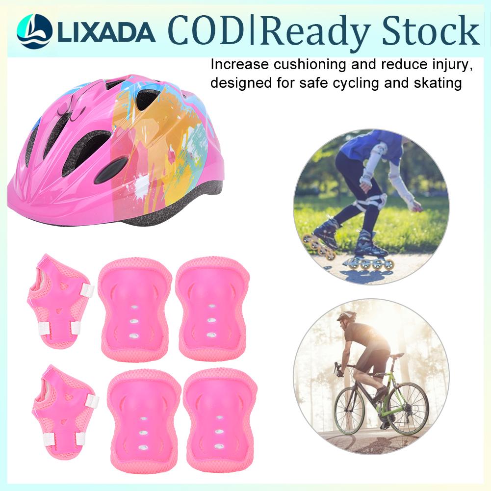 Lixada Trẻ Em Mũ bảo hiểm Hoàn Chỉnh Trẻ Em công cụ bảo hộ 7Pcs Cho Trượt Băng